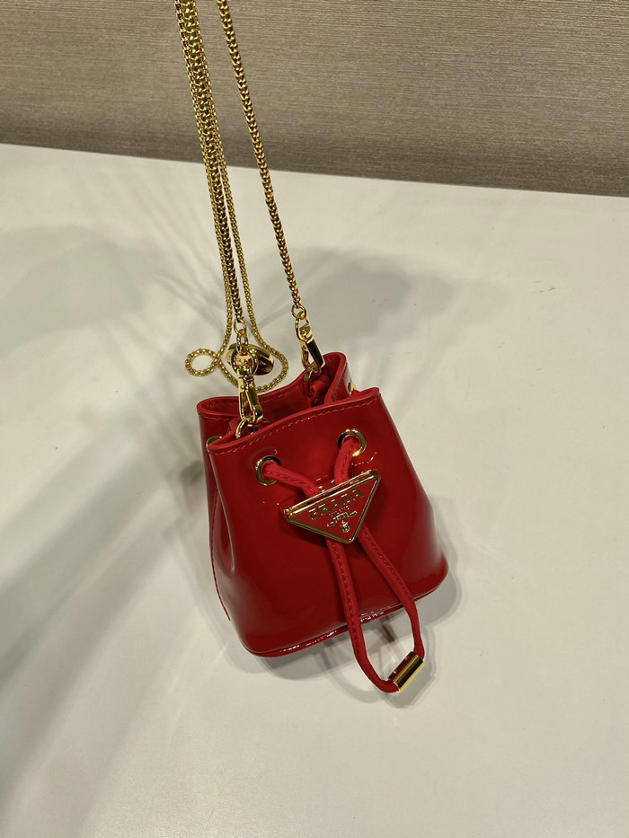 Prada Patent leather mini-pouch Red 1NR016