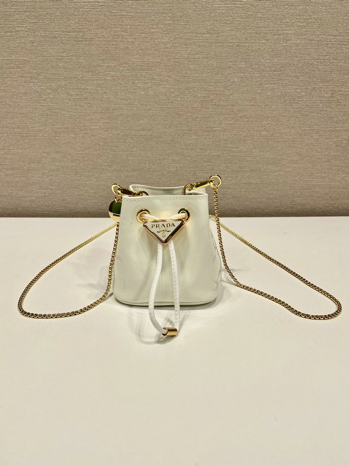 Prada Patent leather mini-pouch White 1NR016