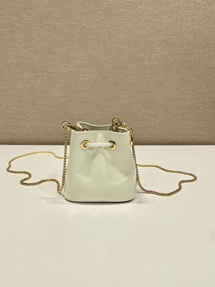 Prada Patent leather mini-pouch White 1NR016