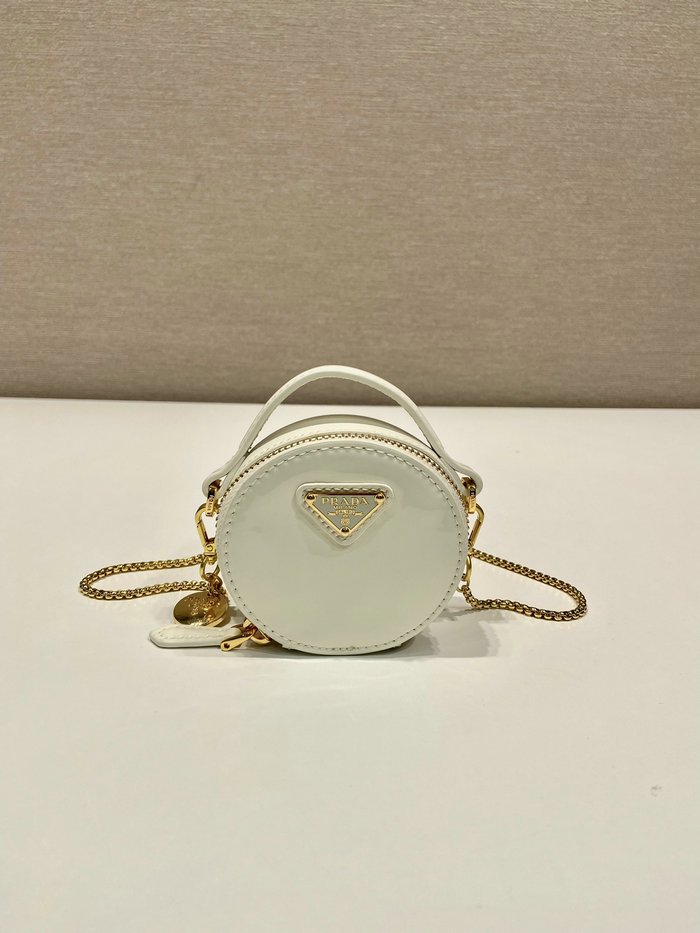 Prada Patent leather mini-pouch White 1NR023