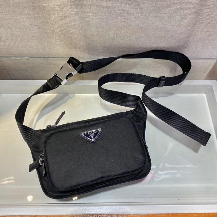 Prada Re-Nylon and Saffiano leather shoulder bag 2VH128