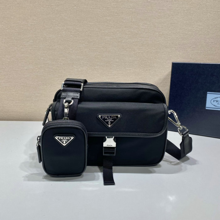 Prada Re-Nylon and Saffiano leather shoulder bag 2VH133