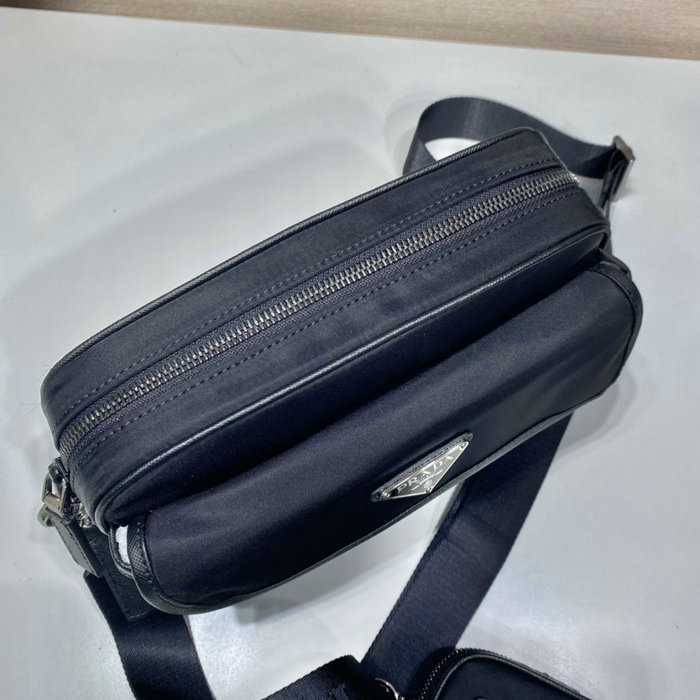 Prada Re-Nylon and Saffiano leather shoulder bag 2VH133