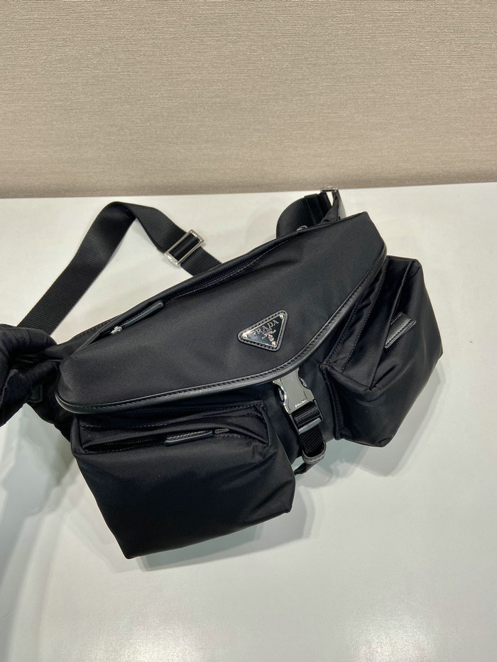 Prada Re-Nylon and leather Shoulder Bag 2VH175