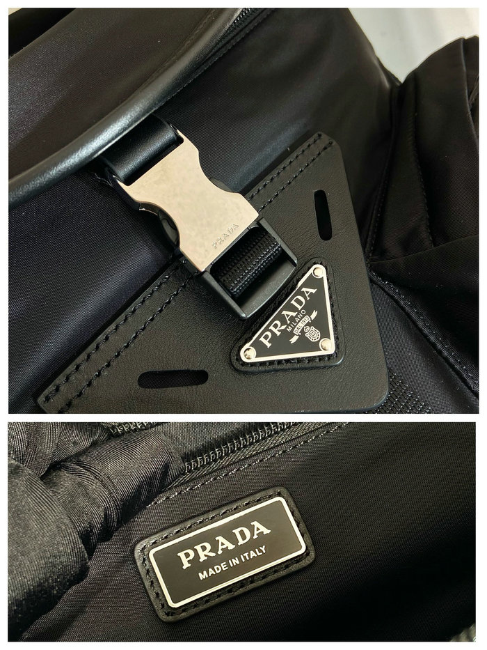 Prada Re-Nylon and leather shoulder bag 2VD062