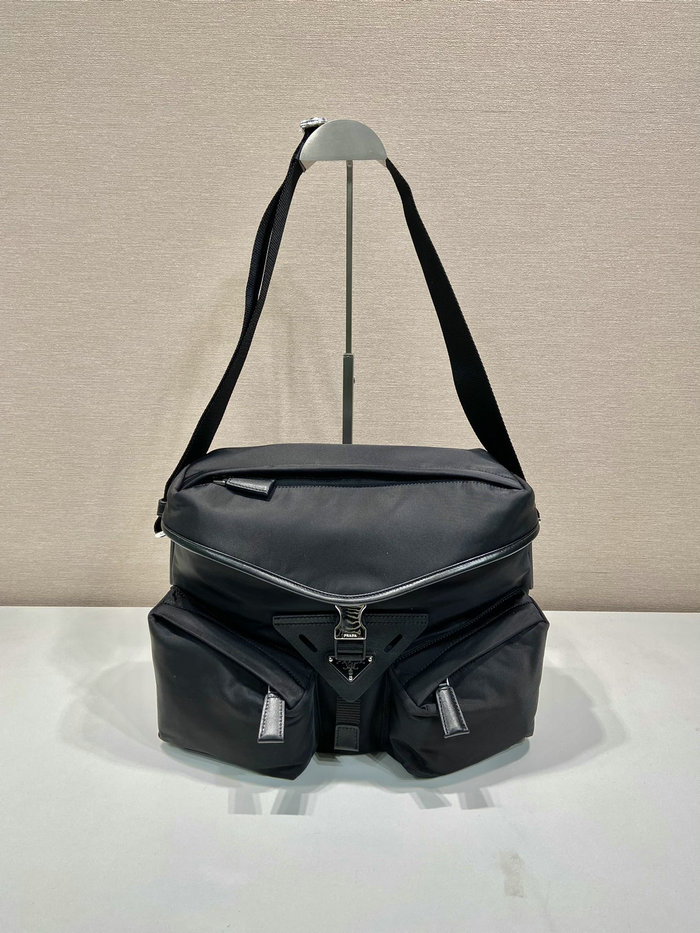 Prada Re-Nylon and leather shoulder bag 2VD062