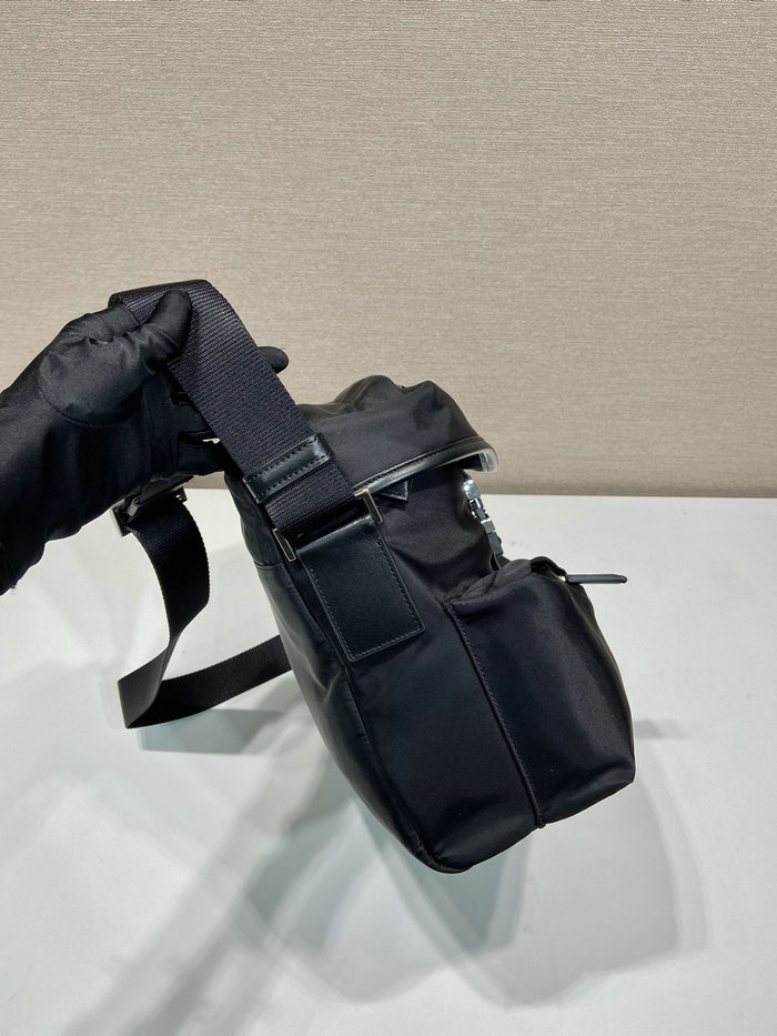 Prada Re-Nylon and leather shoulder bag 2VD062