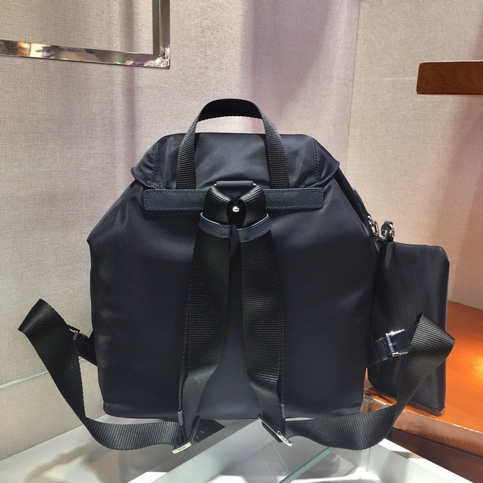 Prada Re-Nylon medium backpack Navy Blue 1BZ811