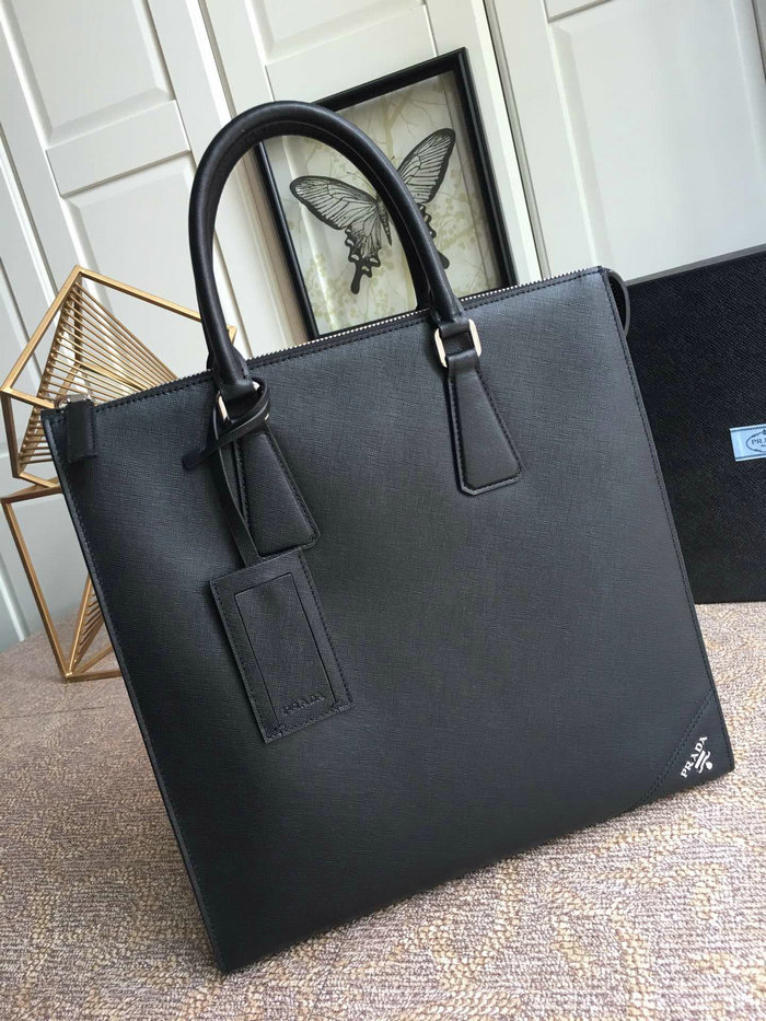 Prada Saffiano Leather Tote Black 2VG079