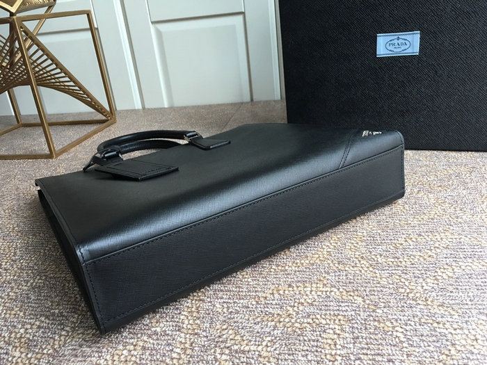 Prada Saffiano Leather Tote Black 2VG079