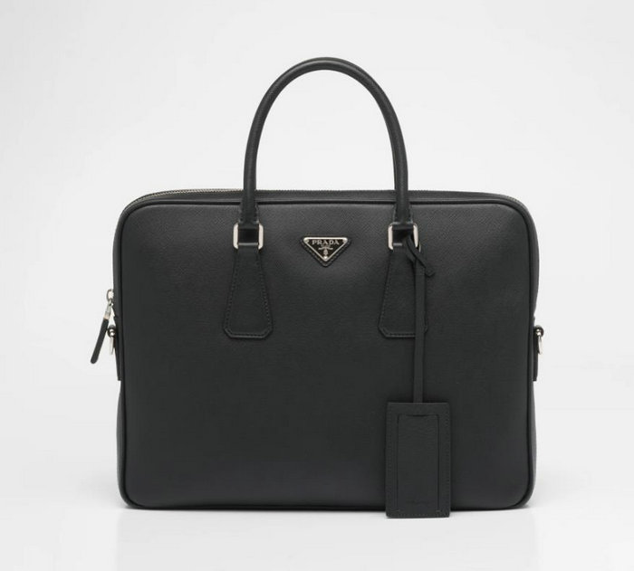Prada Saffiano Leather Work Bag 2VE368