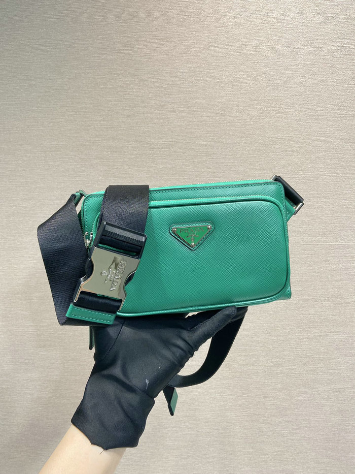 Prada Saffiano leather belt bag Green 2VH156