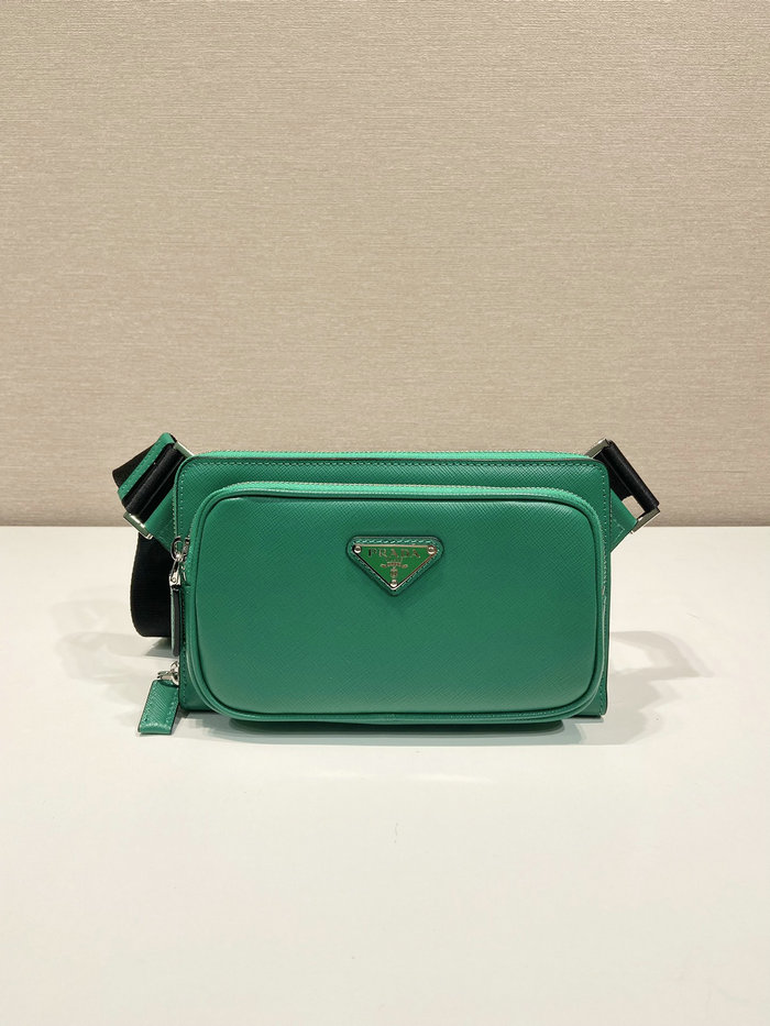 Prada Saffiano leather belt bag Green 2VH156