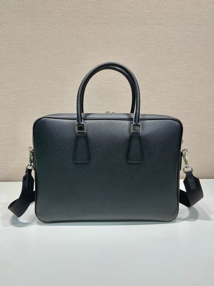 Prada Saffiano leather briefcase 2VE022