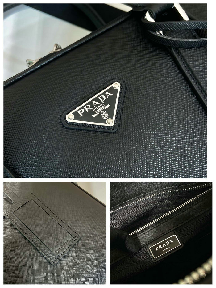 Prada Saffiano leather briefcase 2VE022