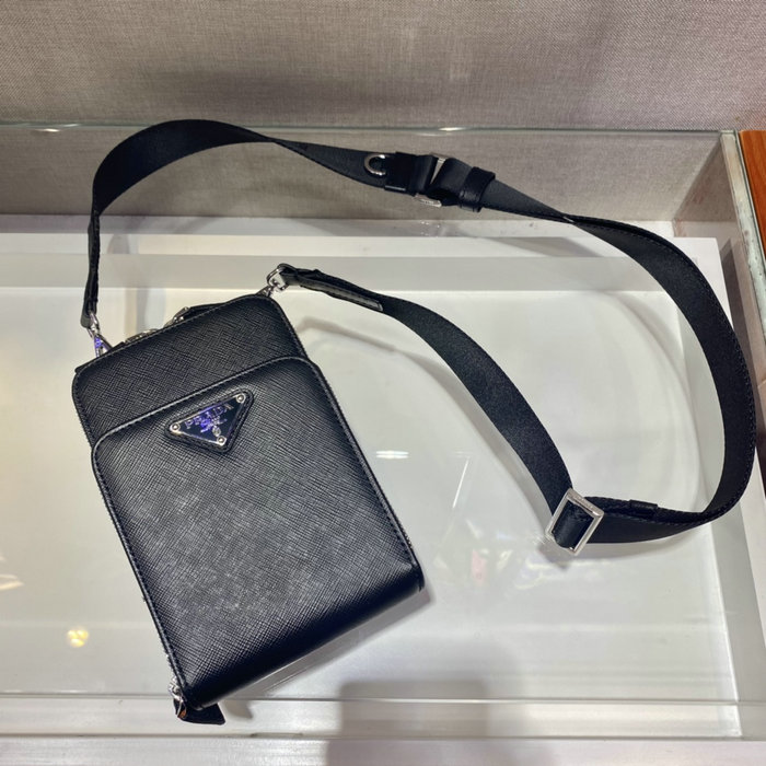 Prada Saffiano leather smartphone case 2ZH126