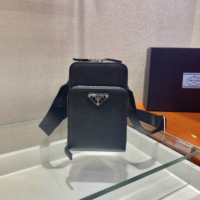 Prada Saffiano leather smartphone case 2ZH126