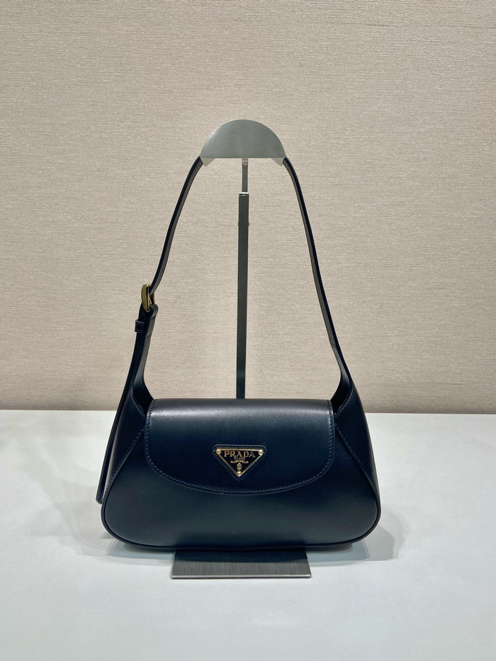 Prada Small leather shoulder bag Black 1BD358