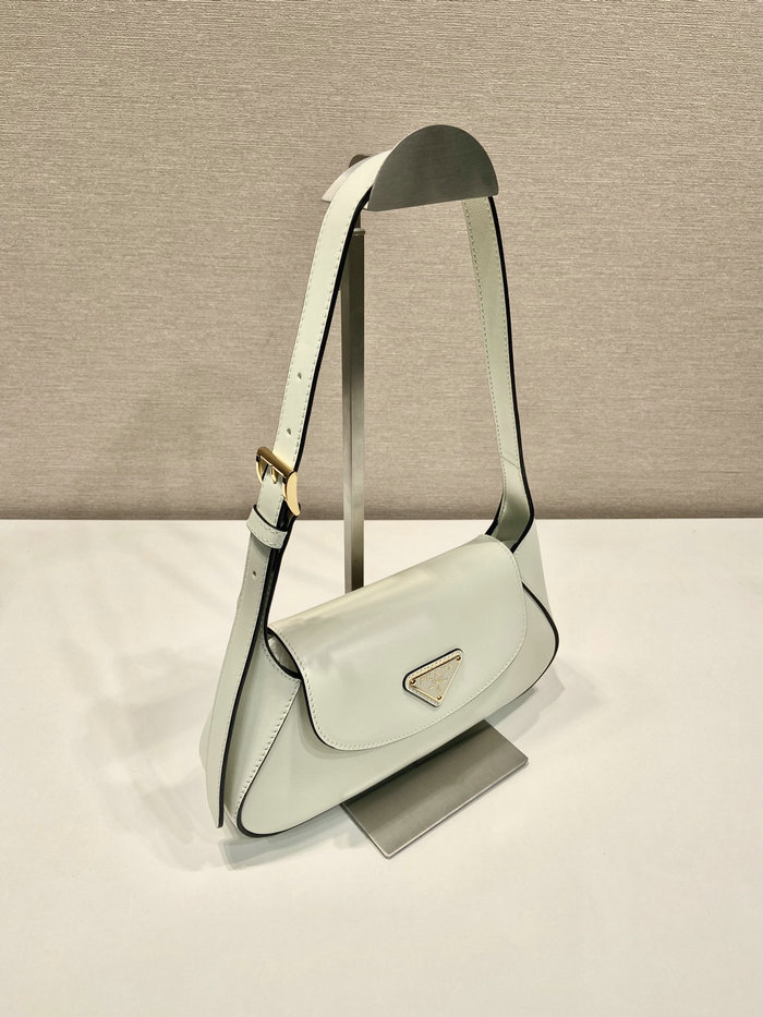 Prada Small leather shoulder bag White 1BD358