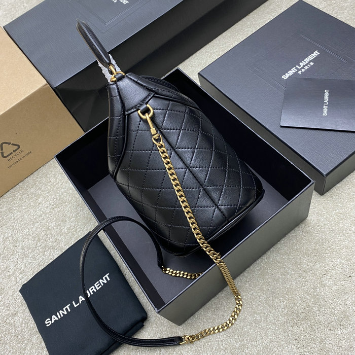 Saint Laurent Gaby Bucket Bag Black 763971