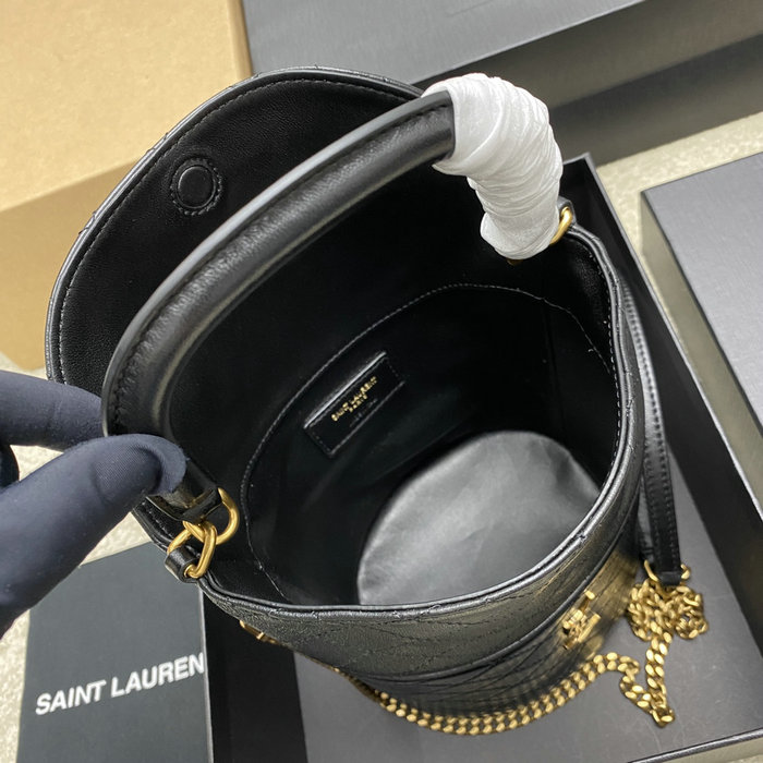 Saint Laurent Gaby Bucket Bag Black 763971