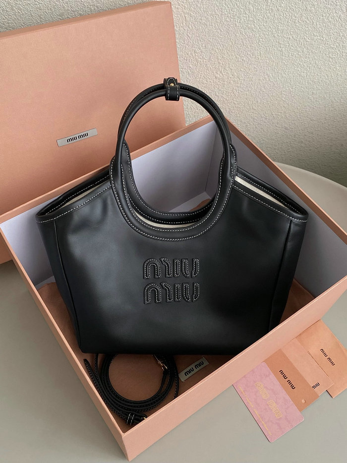 Small Miu Miu Tote Black F0120