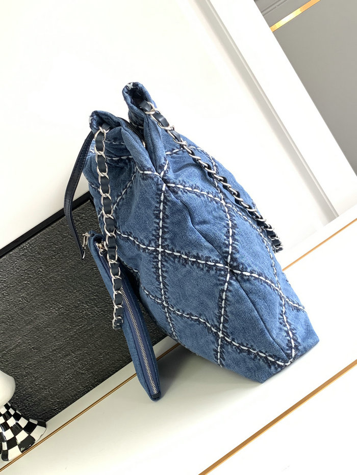 Chanel 22 Denim Handbag AS3261
