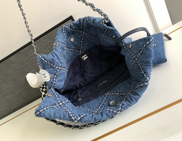 Chanel 22 Denim Handbag AS3261