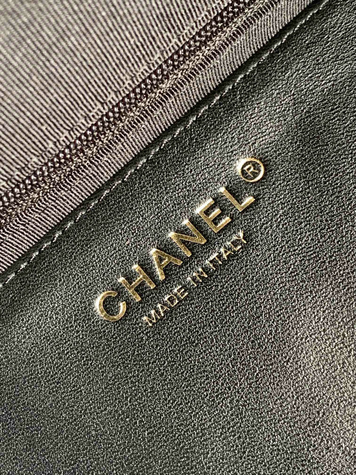 Chanel Lambskin Hobo Bag Black AS4754