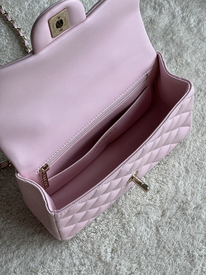 Chanel Lambskin Mini Flap Bag Pink AS2431