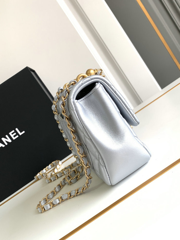 Chanel Mini Flap Bag Blue AS4385