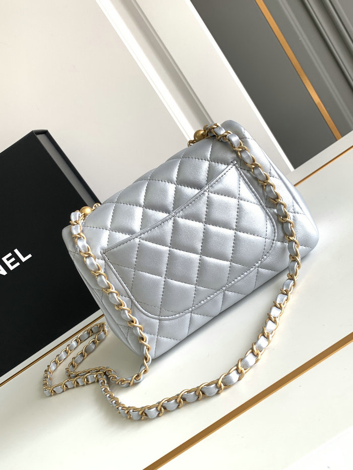 Chanel Mini Flap Bag Blue AS4385