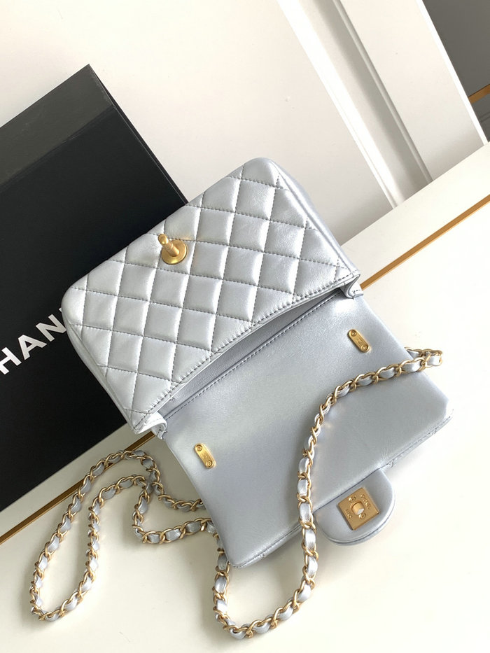 Chanel Mini Flap Bag Blue AS4385