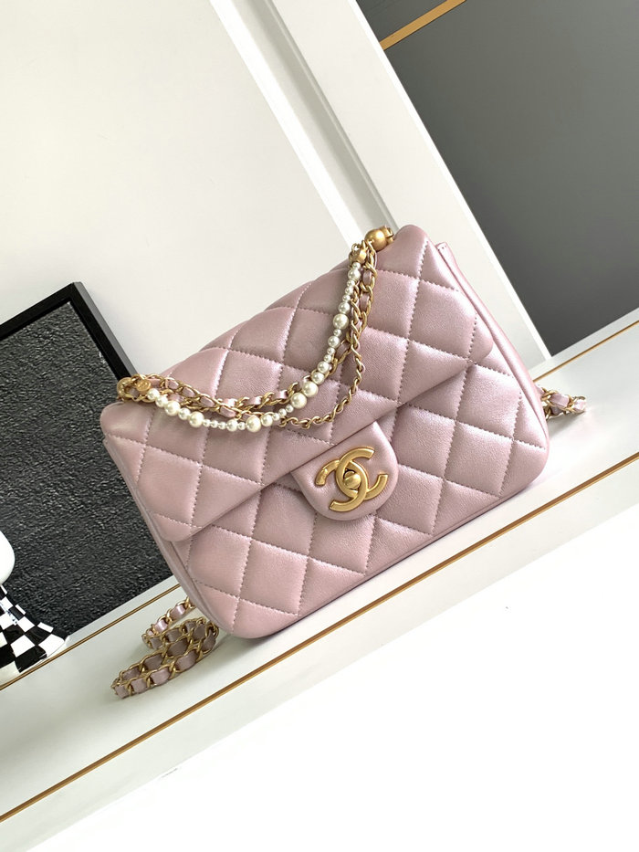 Chanel Mini Flap Bag Pink AS4384