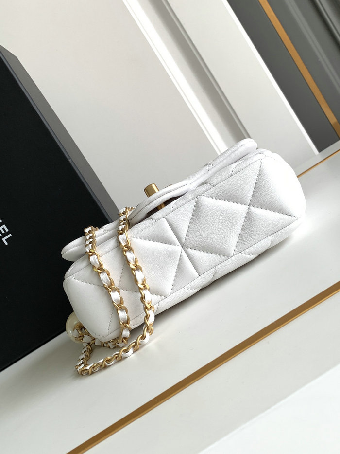 Chanel Mini Flap Bag White AS4868