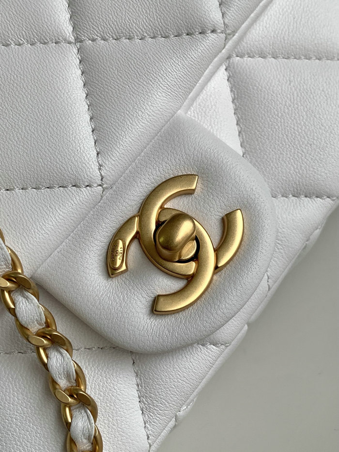 Chanel Mini Flap Bag White AS4868