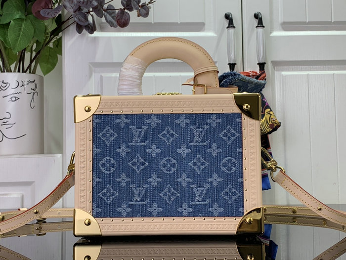 LOUIS VUITTON Petite Valise Denim Bleu M24161