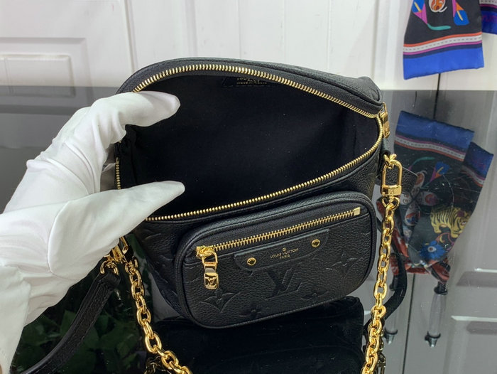 Louis Vuitton Monogram Empreinte Mini Bumbag Black M82335