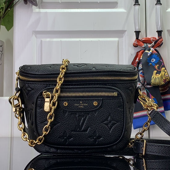 Louis Vuitton Monogram Empreinte Mini Bumbag Black M82335