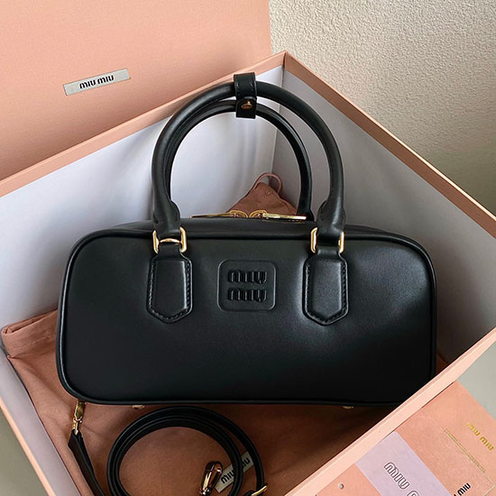 Miu Miu Arcadie leather bag Black 5BB148