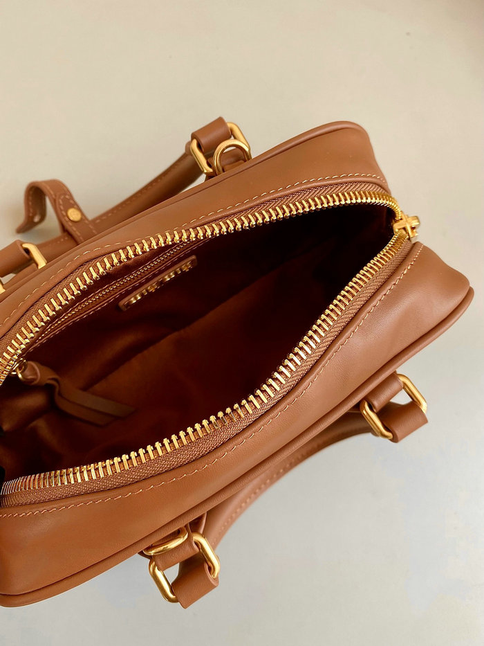 Miu Miu Arcadie leather bag Camel 5BB142