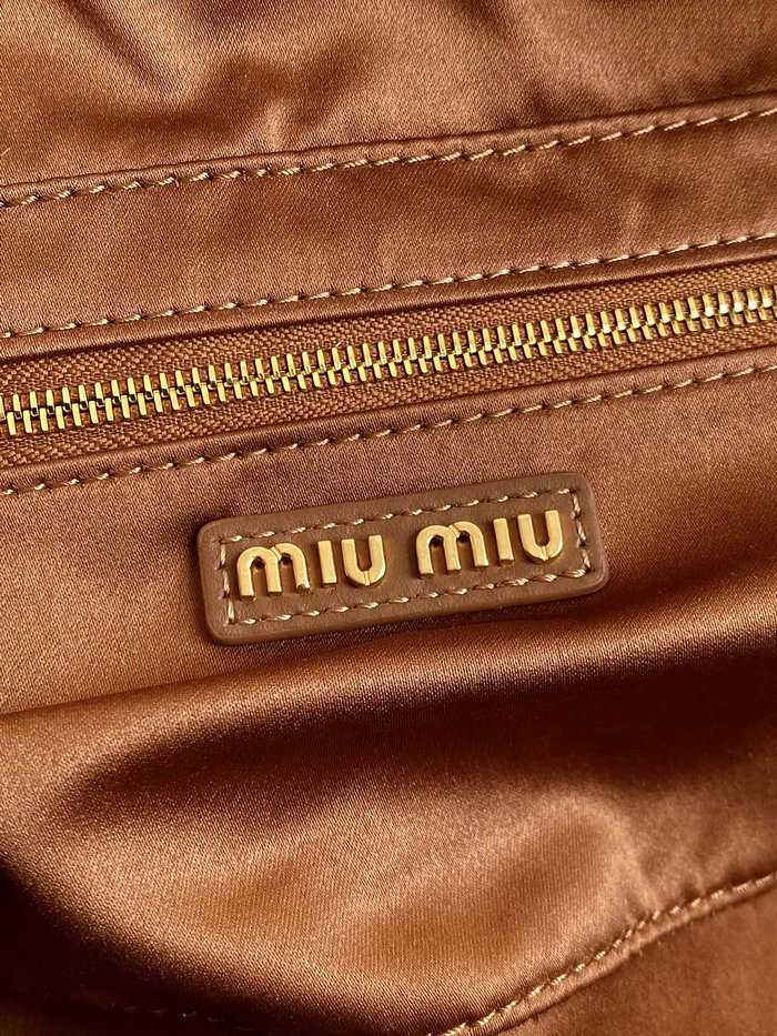 Miu Miu Arcadie leather bag Camel 5BB148