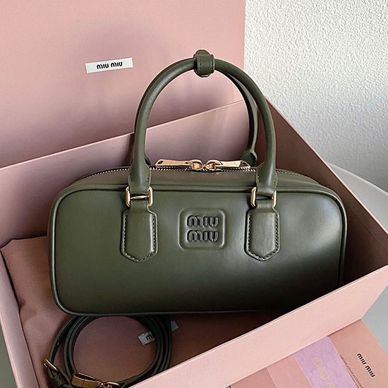 Miu Miu Arcadie leather bag Green 5BB148