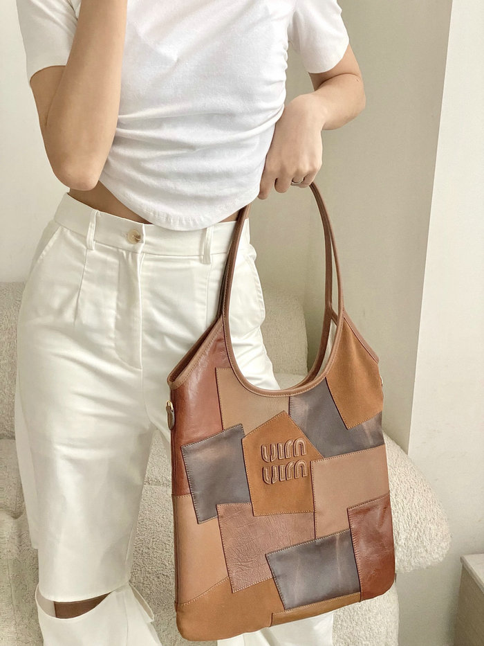 Miu Miu IVY leather patchwork bag 5BG231