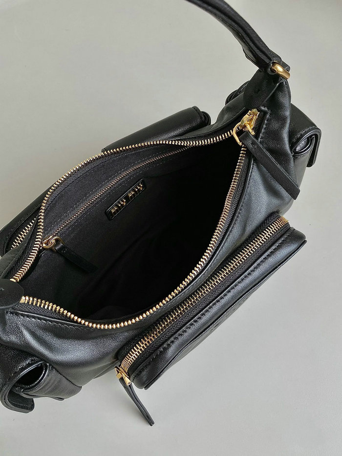 Miu Miu Nappa leather Pocket bag Black 5BC146