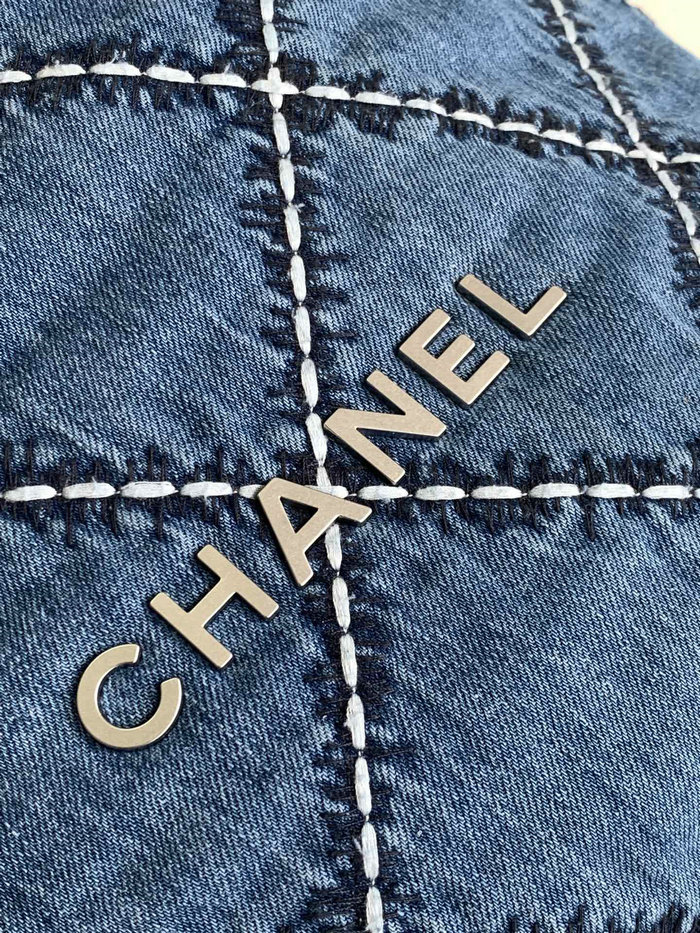 Small Chanel 22 Denim Handbag AS3260