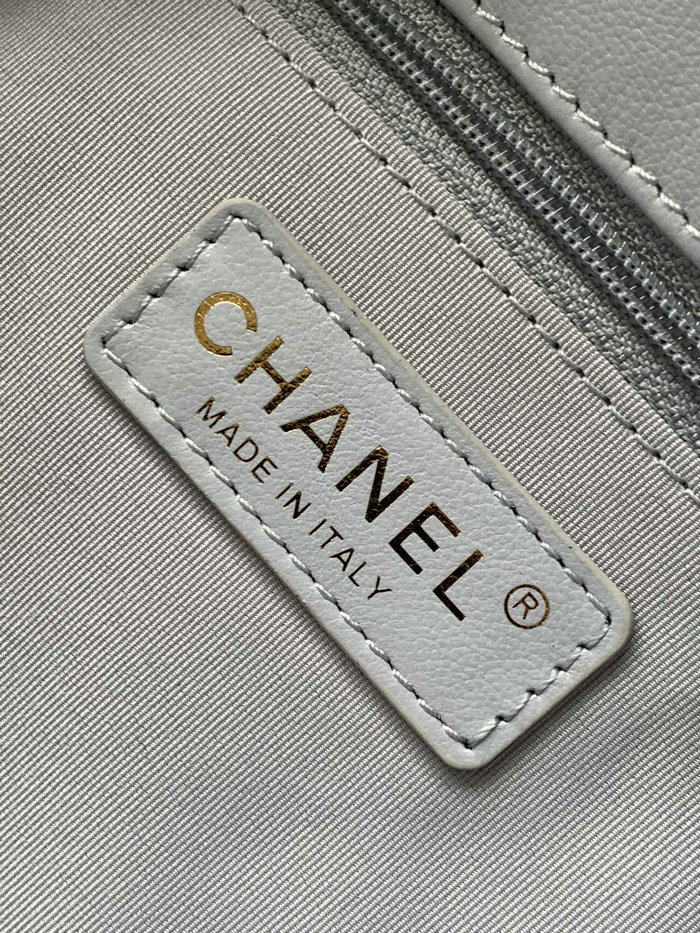 Chanel Hobo Handbag Blue AS4743