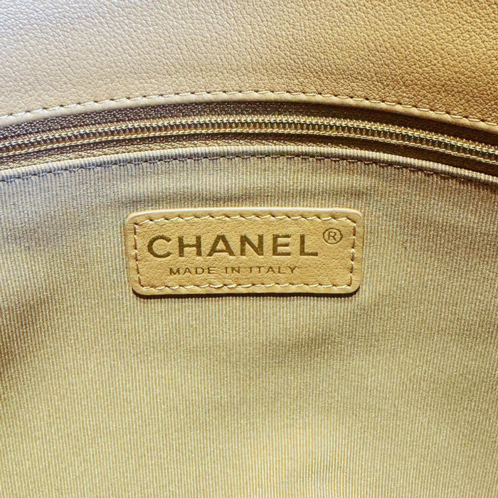 Chanel Hobo Handbag Brown AS4743