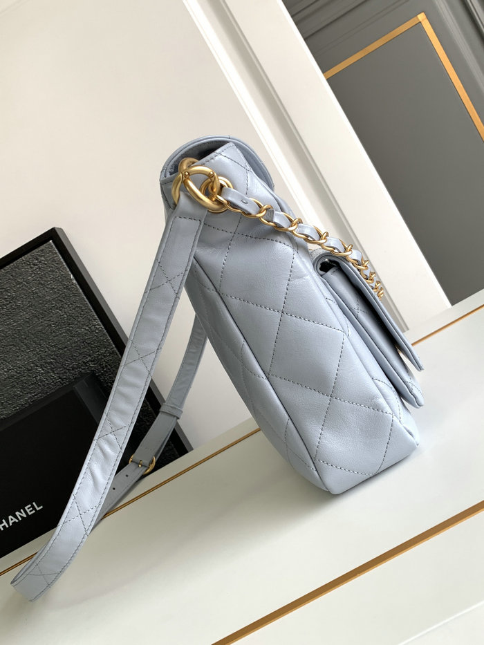 Chanel Large Hobo Bag Blue AS4668