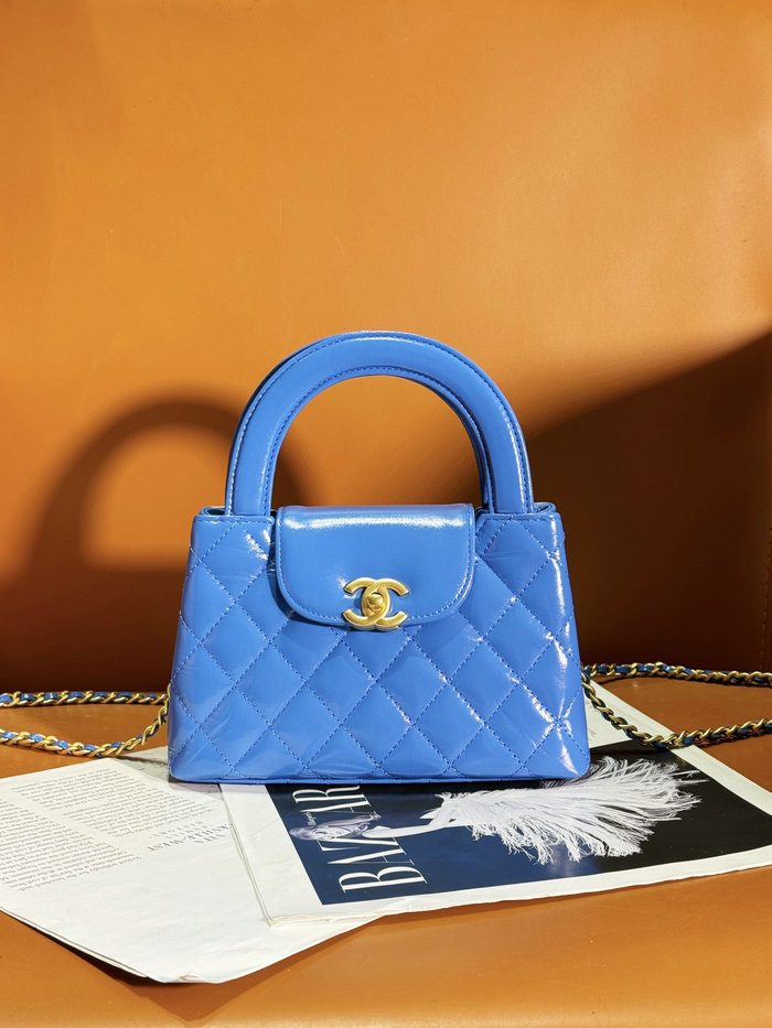 Chanel Mini Kelly Shopping Bag Blue AS4416